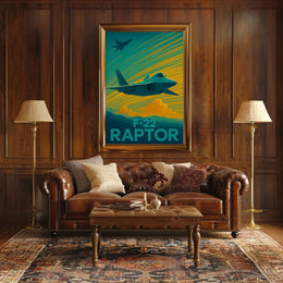 F-22 Raptor Aviation Artistry Poster PosterGoat