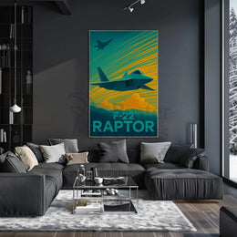 F-22 Raptor Aviation Artistry Poster PosterGoat