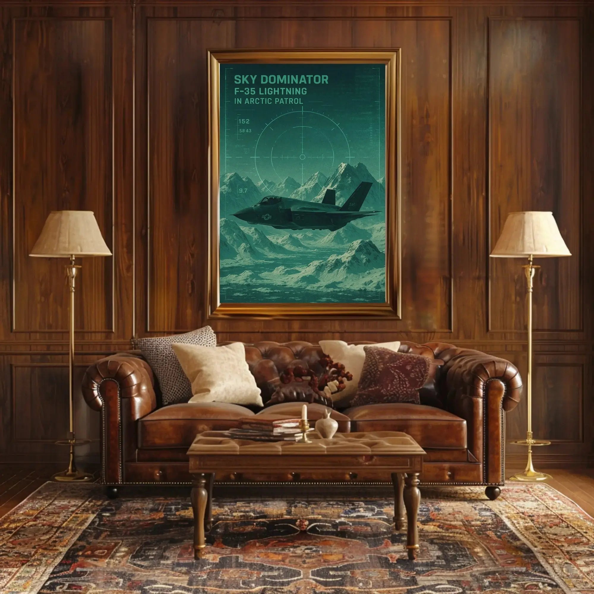 F-35 Lightning Arctic Patrol Military Recruitment Poster PosterGoat
