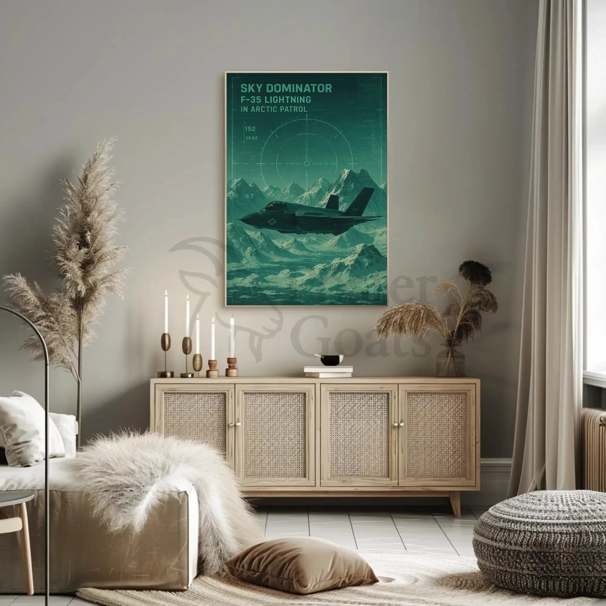 F-35 Lightning Arctic Patrol Military Recruitment Poster PosterGoat