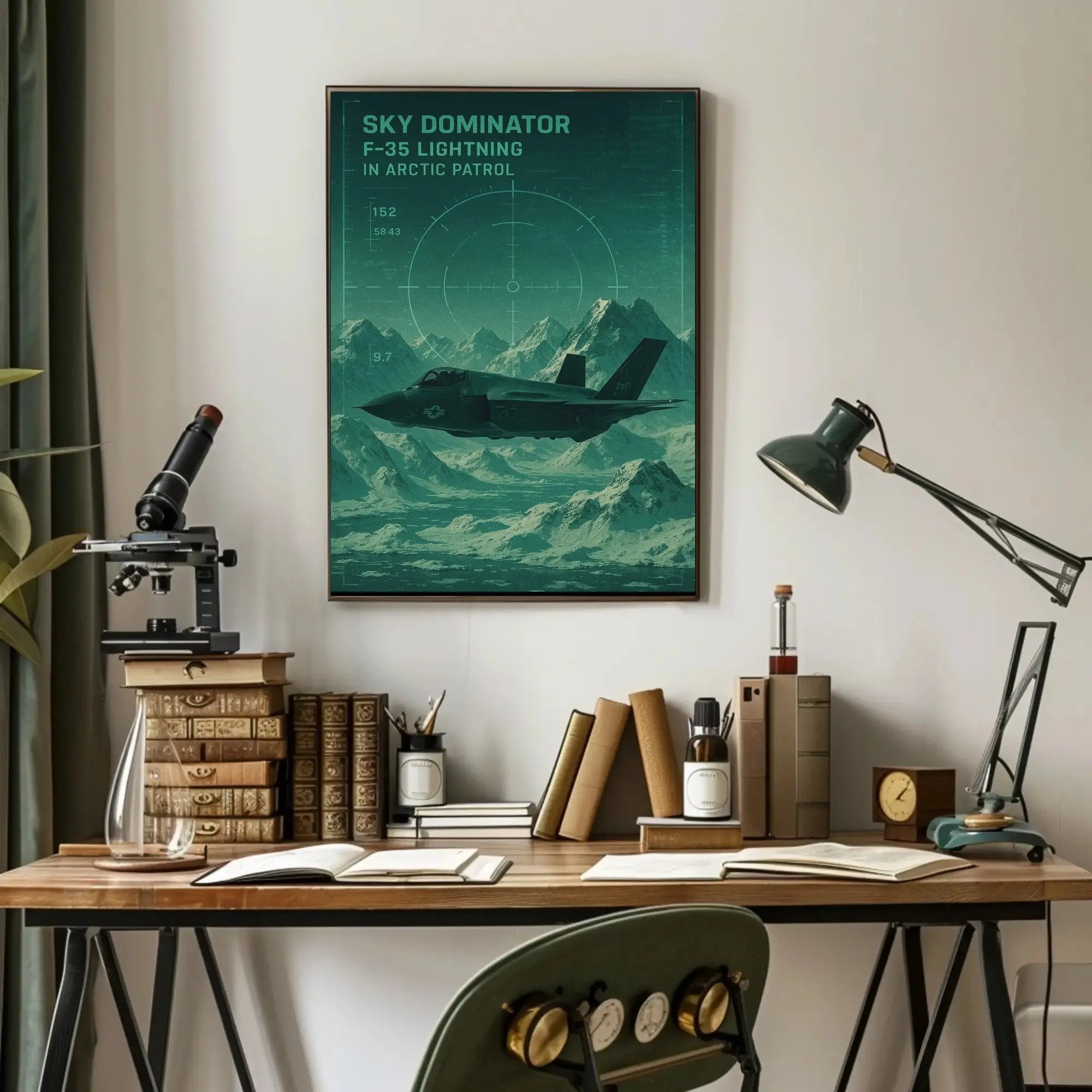 F-35 Lightning Arctic Patrol Military Recruitment Poster PosterGoat
