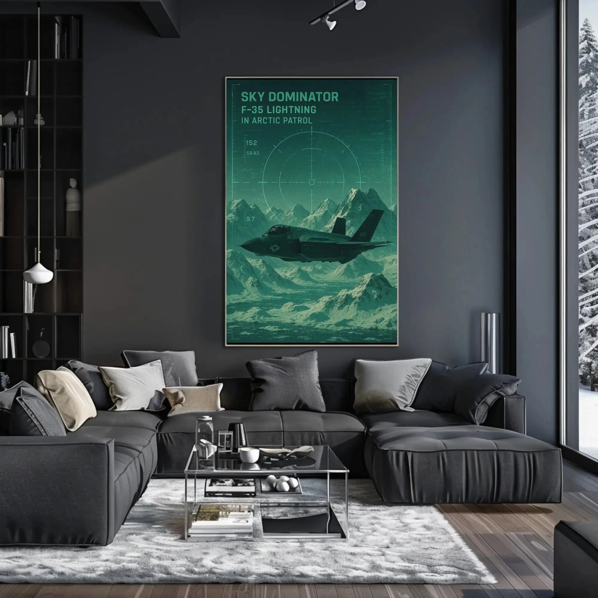 F-35 Lightning Arctic Patrol Military Recruitment Poster PosterGoat