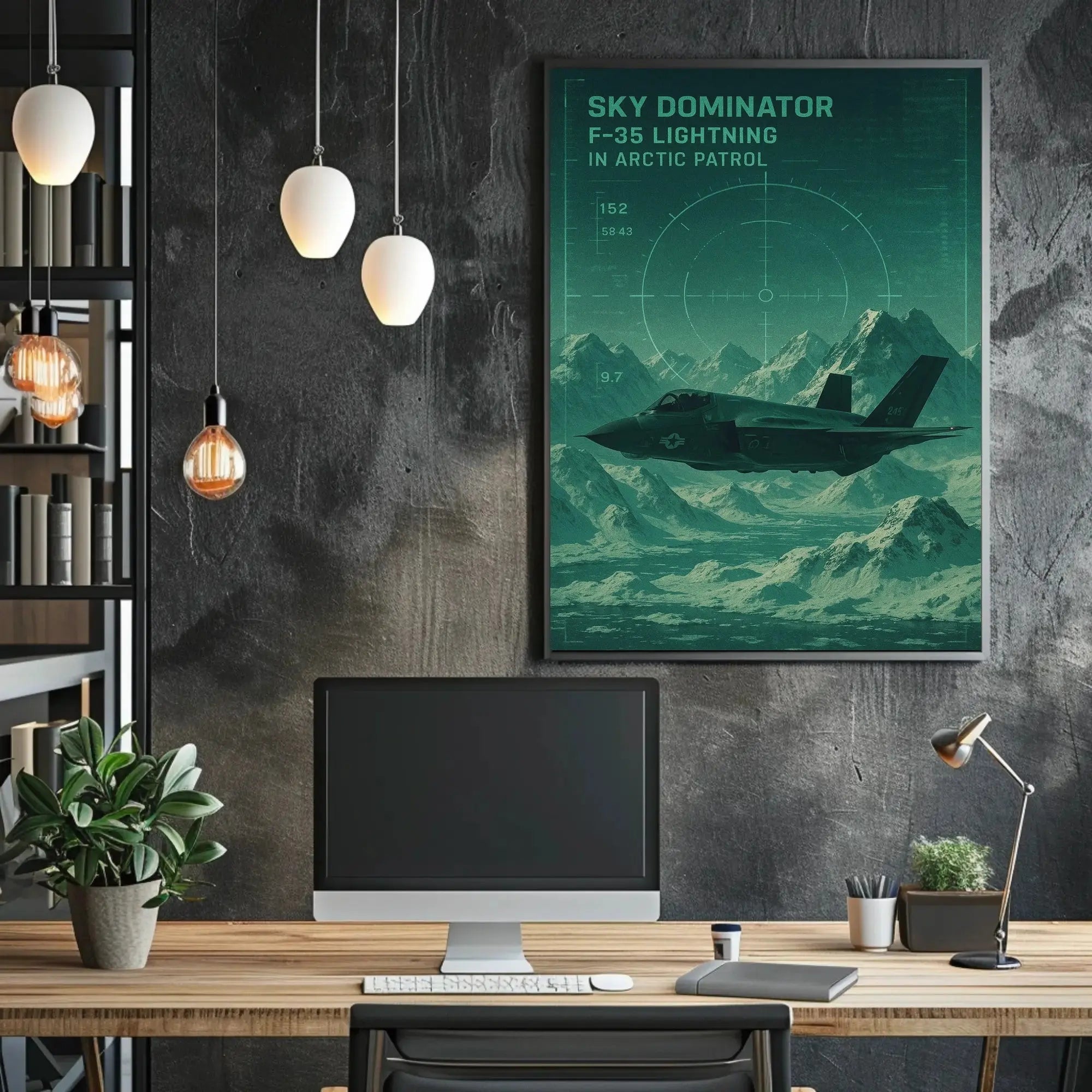 F-35 Lightning Arctic Patrol Military Recruitment Poster PosterGoat