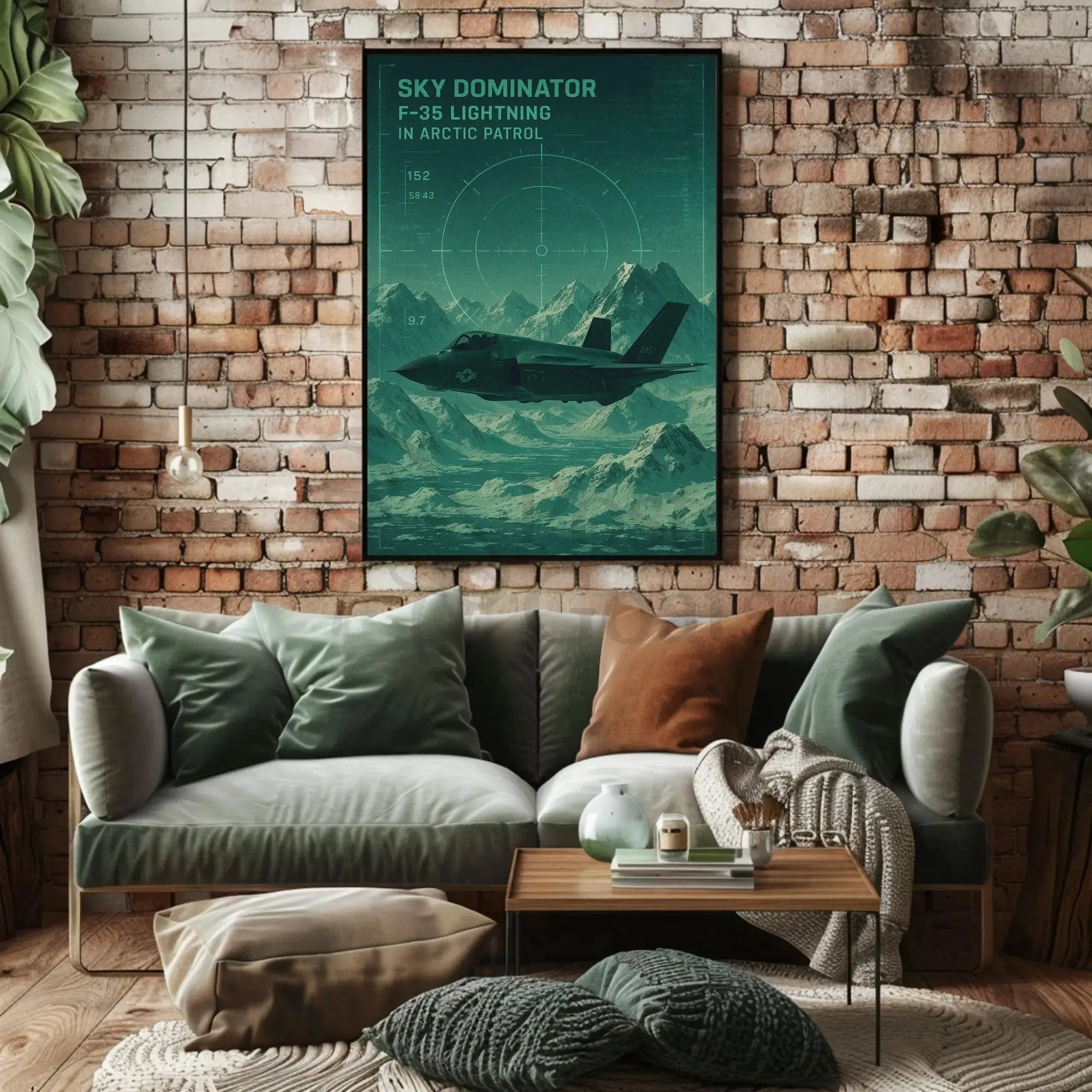 F-35 Lightning Arctic Patrol Military Recruitment Poster PosterGoat