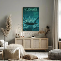F-35 Lightning Jet Arctic Poster PosterGoat