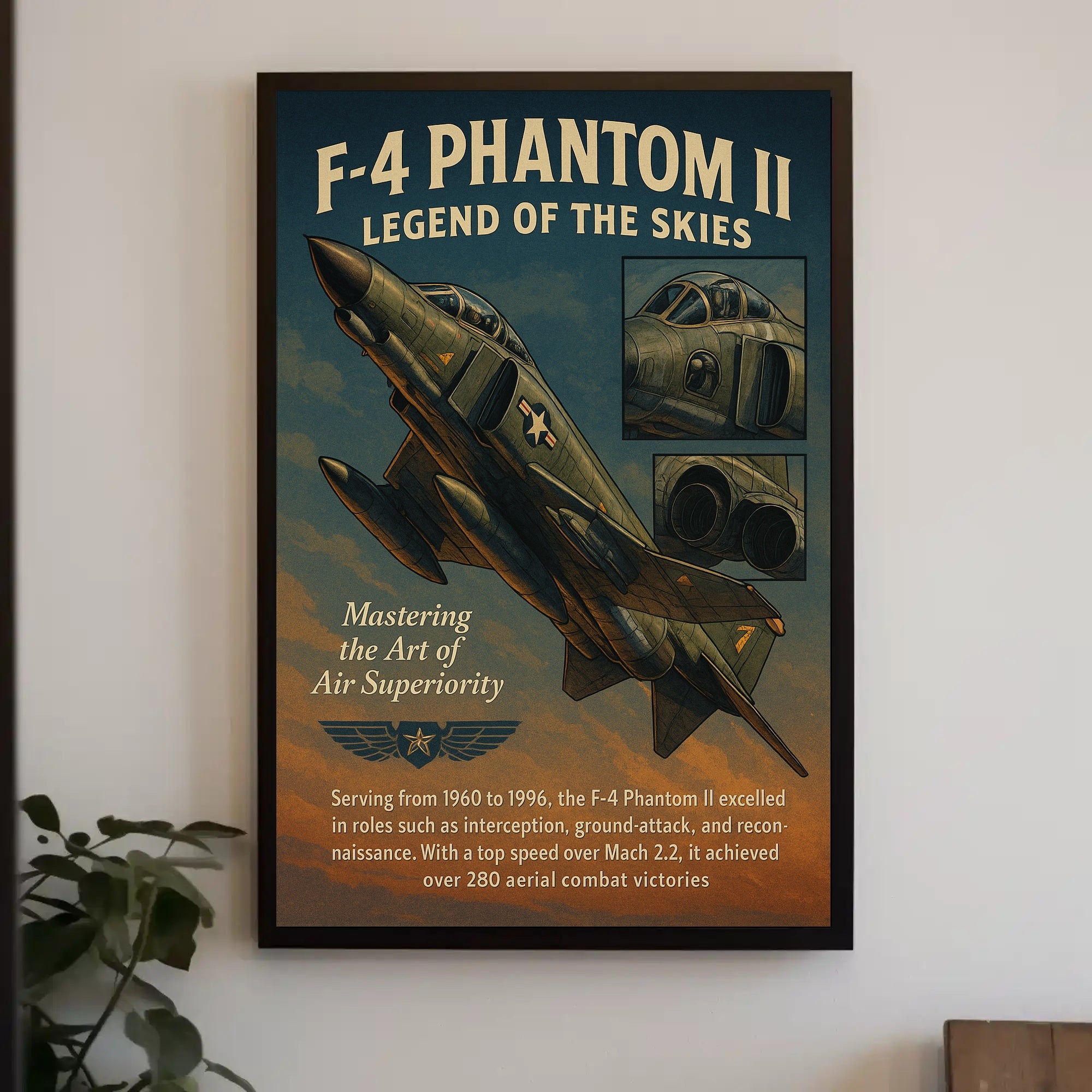 F-4 Phantom Ii Legend Of The Skies Poster PosterGoat