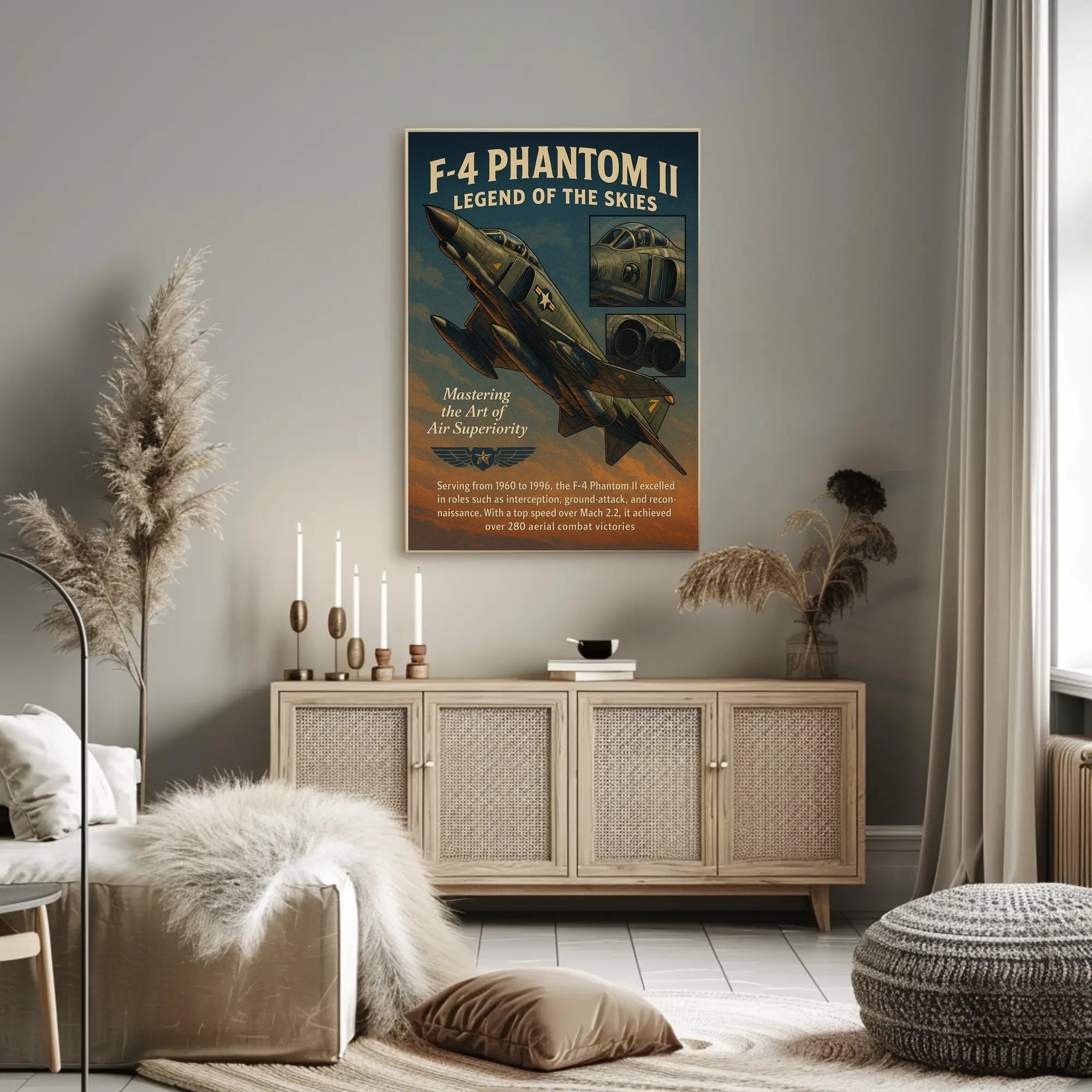 F-4 Phantom Ii Legend Of The Skies Poster PosterGoat