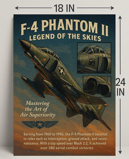 F-4 Phantom Ii Legend Of The Skies Poster PosterGoat