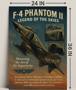 F-4 Phantom Ii Legend Of The Skies Poster PosterGoat