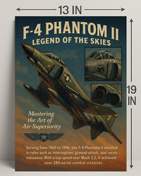 F-4 Phantom Ii Legend Of The Skies Poster PosterGoat