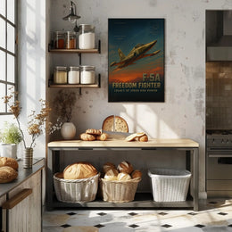 F-5A Freedom Fighter Wall Art Print PosterGoat
