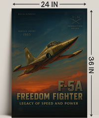 F-5A Freedom Fighter Wall Art Print PosterGoat
