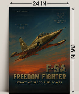 F-5A Freedom Fighter Wall Art Print PosterGoat