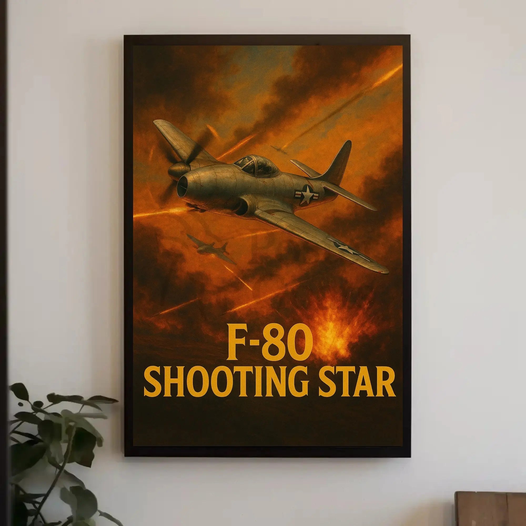 F-80 Shooting Star Vintage Poster PosterGoat