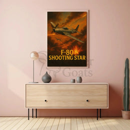 F-80 Shooting Star Vintage Poster PosterGoat