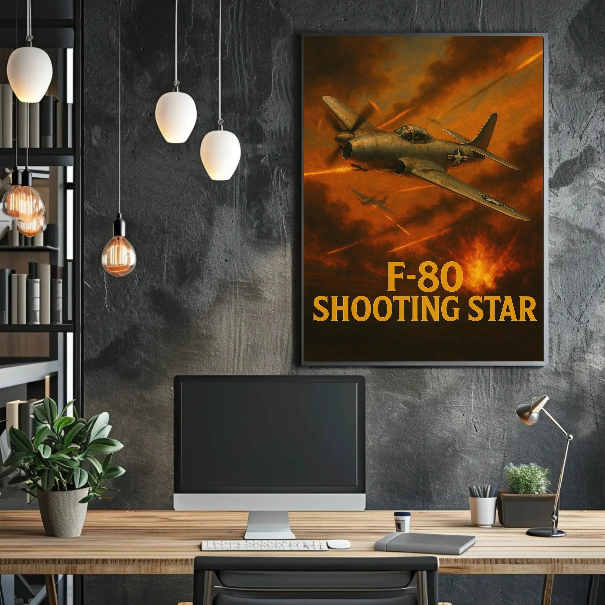 F-80 Shooting Star Vintage Poster PosterGoat