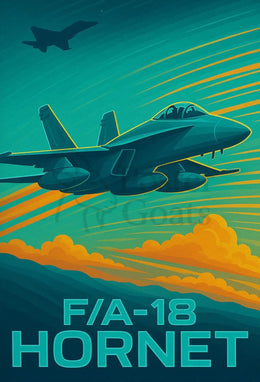 F/A-18 Hornet Fighter Jet Poster PosterGoat