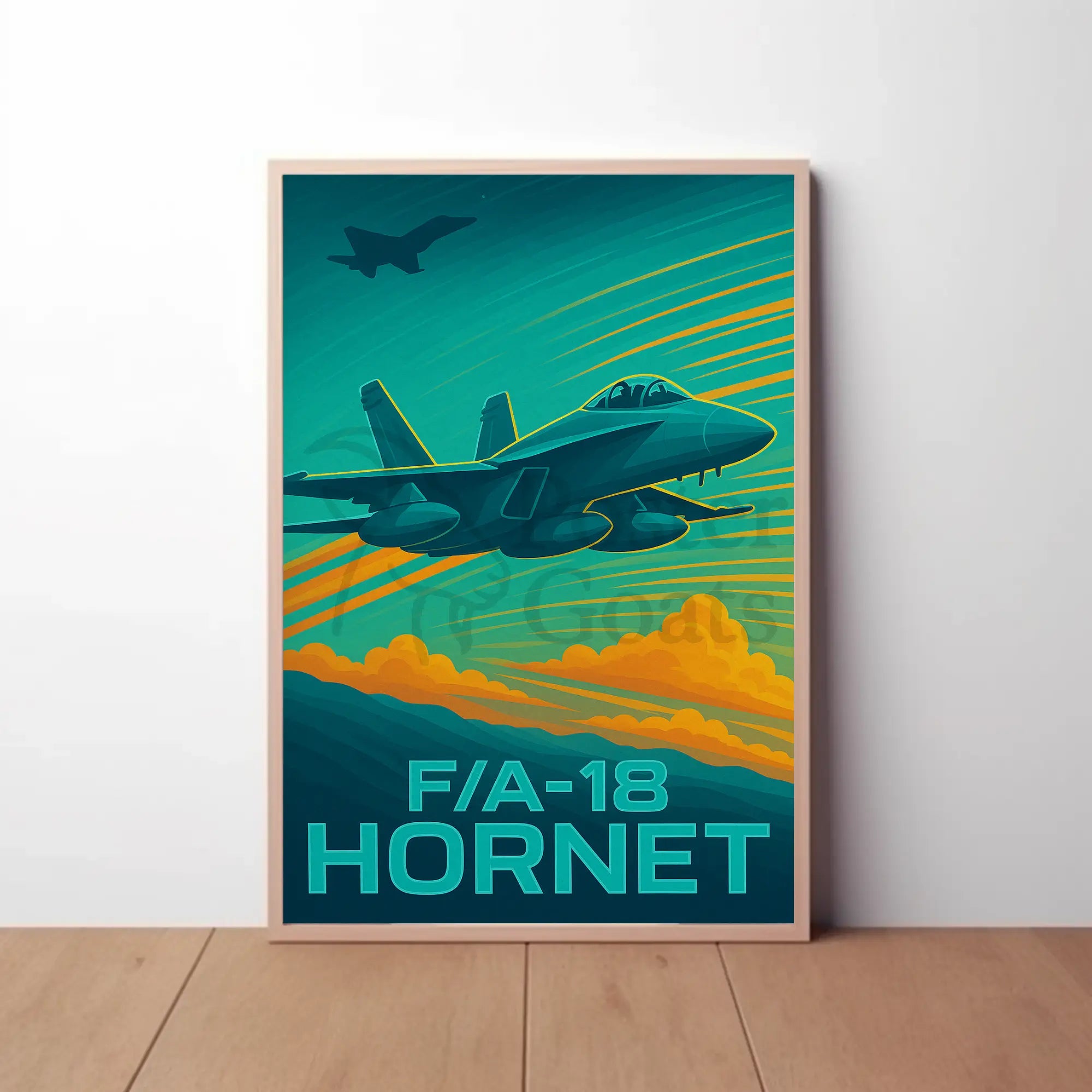 F/A-18 Hornet Fighter Jet Poster PosterGoat