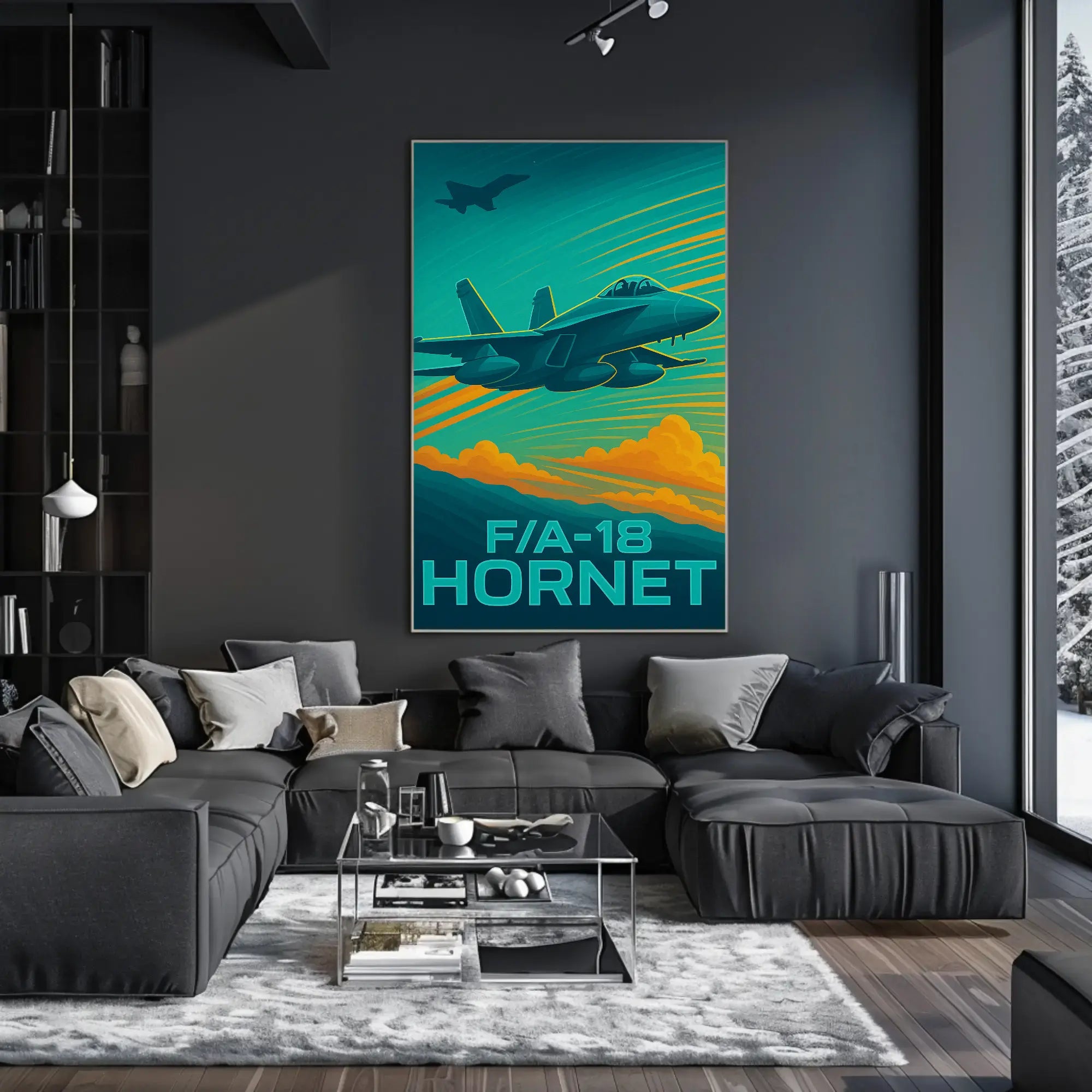 F/A-18 Hornet Fighter Jet Poster PosterGoat
