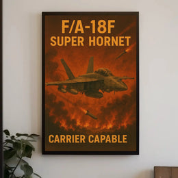 F/A-18F Super Hornet Poster PosterGoat