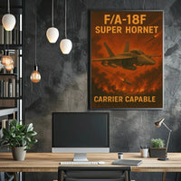 F/A-18F Super Hornet Poster PosterGoat