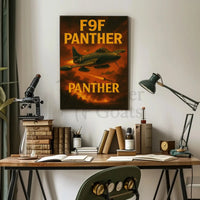 F9F Panther Aerobatic Display Poster PosterGoat