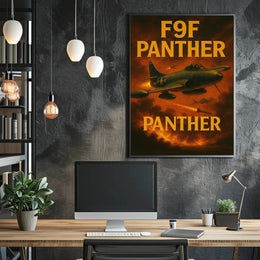 F9F Panther Aerobatic Display Poster PosterGoat
