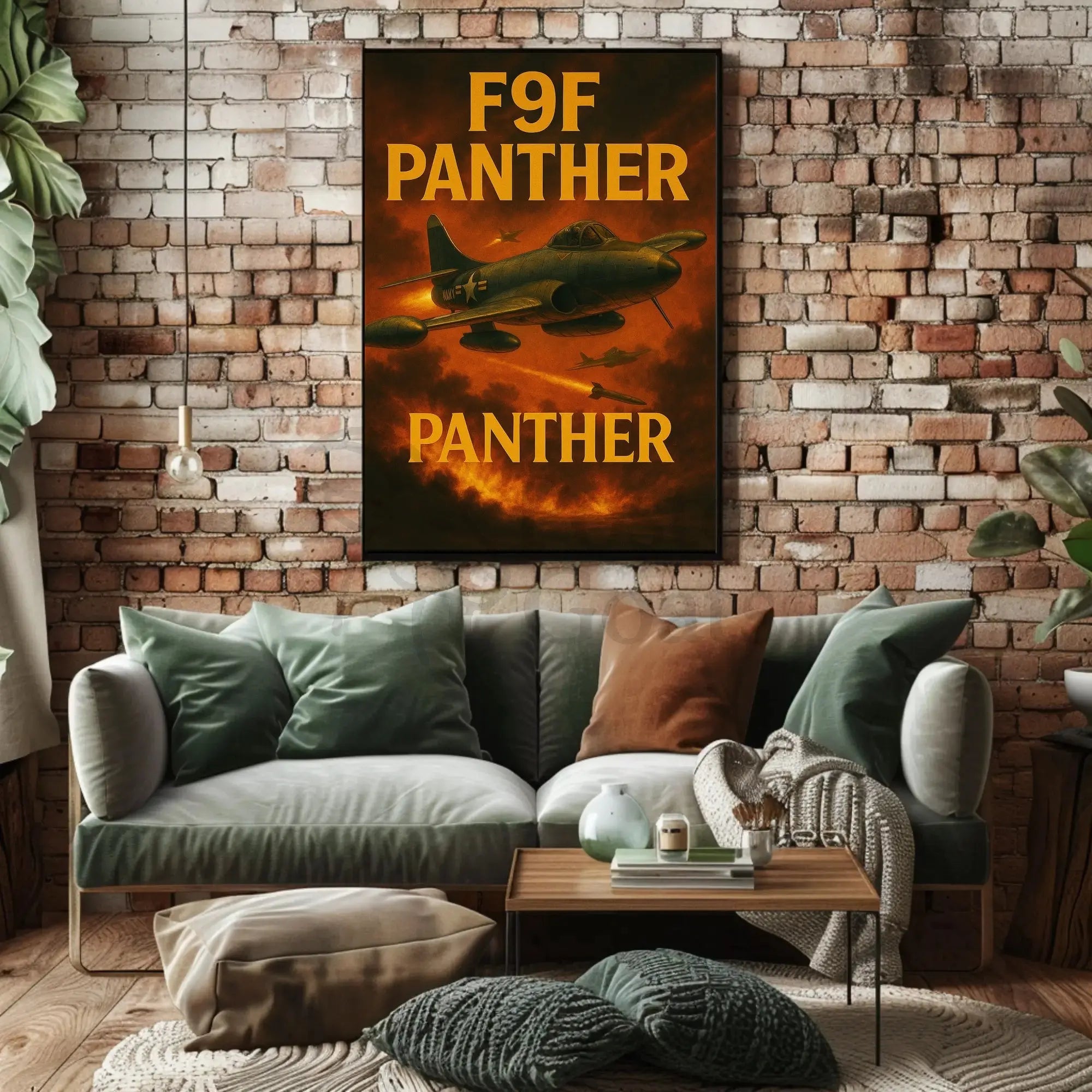 F9F Panther Aerobatic Display Poster PosterGoat