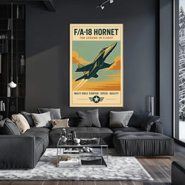 FA-18 Hornet The Legend in Flight Poster PosterGoat