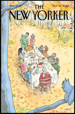 Fall Dining Gathering at Outdoors Thanksgiving Cultural Poster PosterGoat
