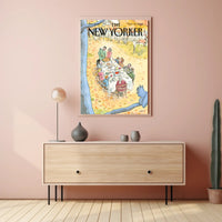 Fall Dining Gathering at Outdoors Thanksgiving Cultural Poster PosterGoat