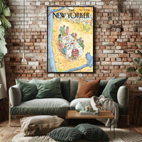 Fall Dining Gathering at Outdoors Thanksgiving Cultural Poster PosterGoat