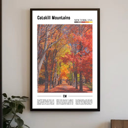Fall Foliage Pathway in Catskills, New York – Poster PosterGoat