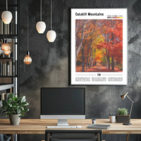 Fall Foliage Pathway in Catskills, New York – Poster PosterGoat