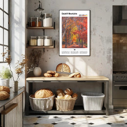 Fall Foliage Pathway in Catskills, New York – Poster PosterGoat