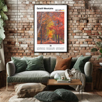 Fall Foliage Pathway in Catskills, New York – Poster PosterGoat