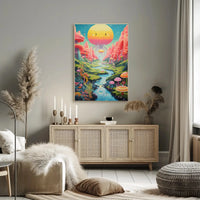 Fantastical Dreamscape Surreal Whimsical Futuristic Sci-Fi Poster PosterGoat