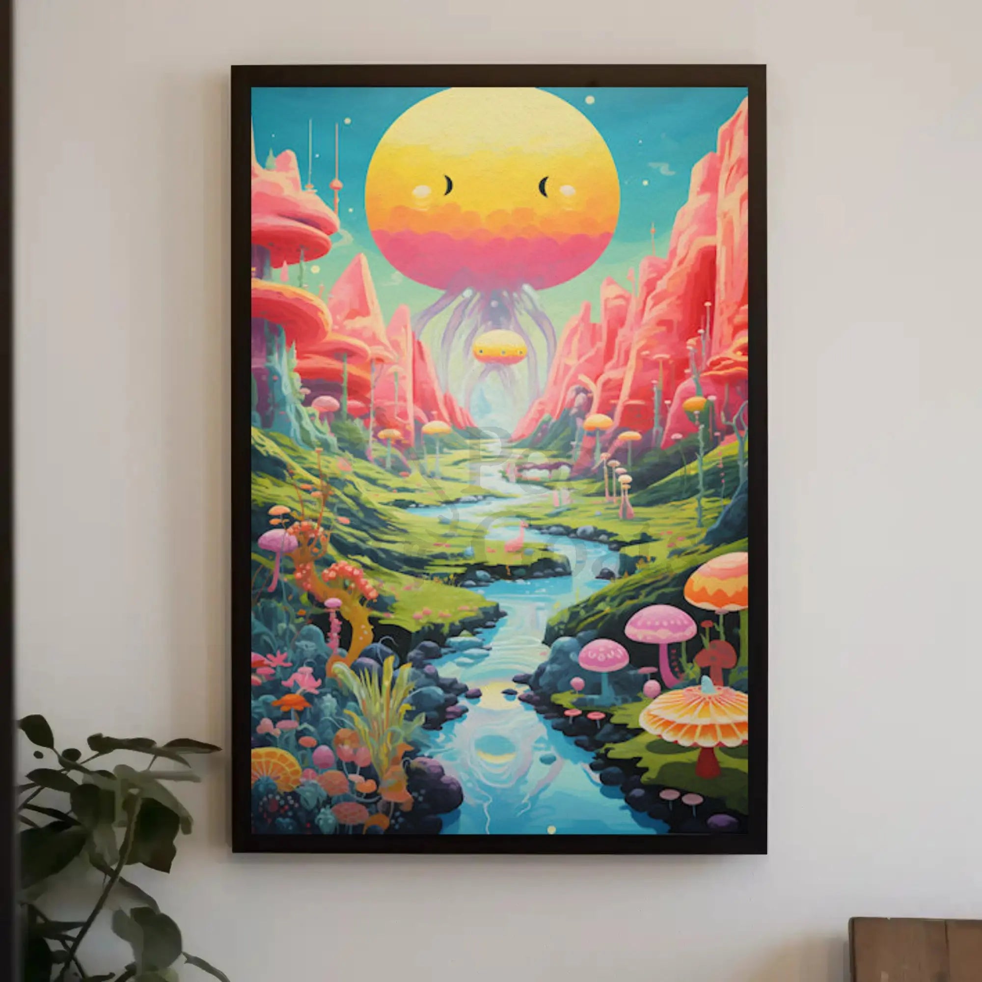 Fantastical Dreamscape Surreal Whimsical Futuristic Sci-Fi Poster PosterGoat