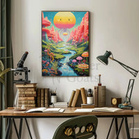 Fantastical Dreamscape Surreal Whimsical Futuristic Sci-Fi Poster PosterGoat