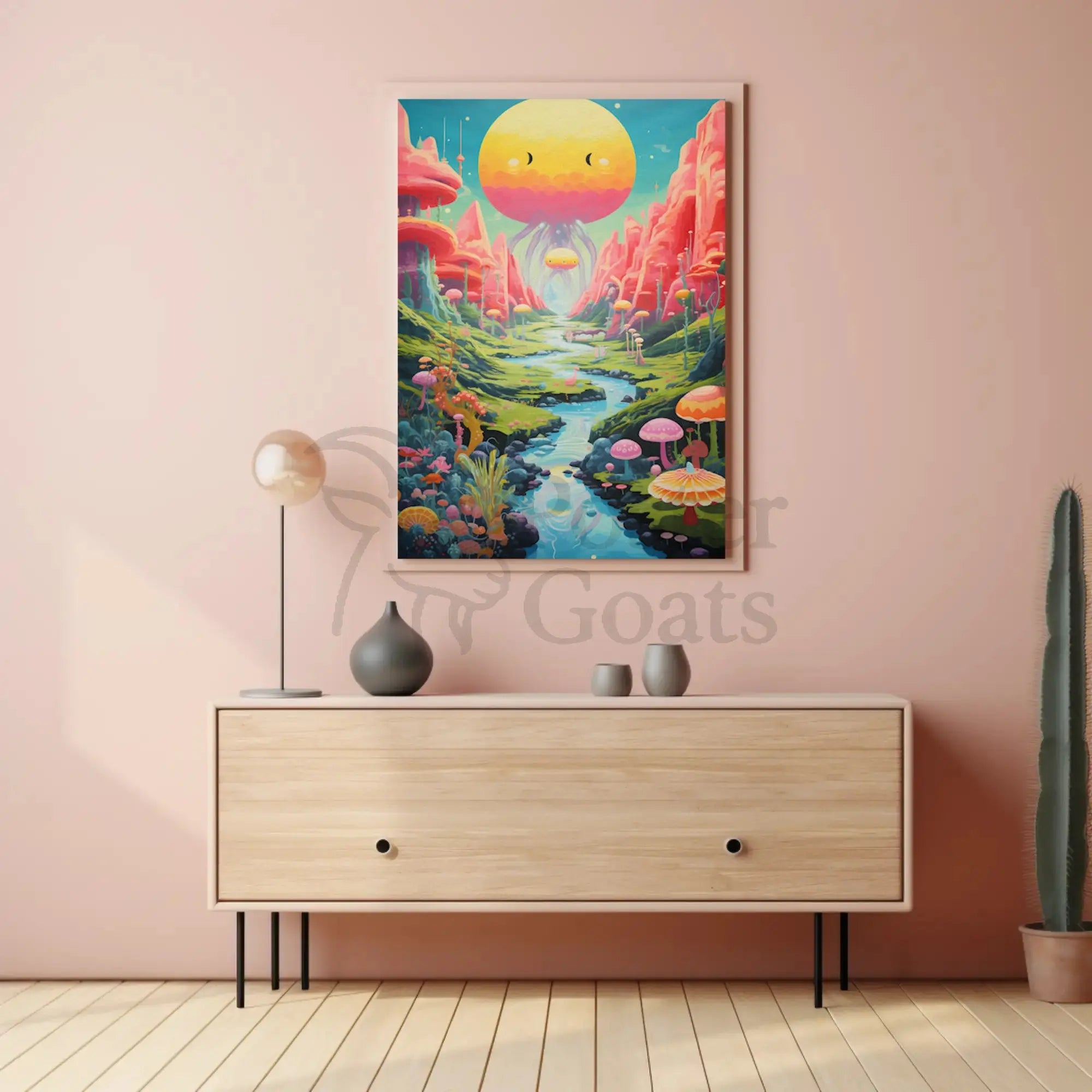 Fantastical Dreamscape Surreal Whimsical Futuristic Sci-Fi Poster PosterGoat