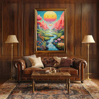 Fantastical Dreamscape Surreal Whimsical Futuristic Sci-Fi Poster PosterGoat