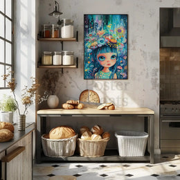 Fantastical Garden Pop Surrealism Art Poster PosterGoat