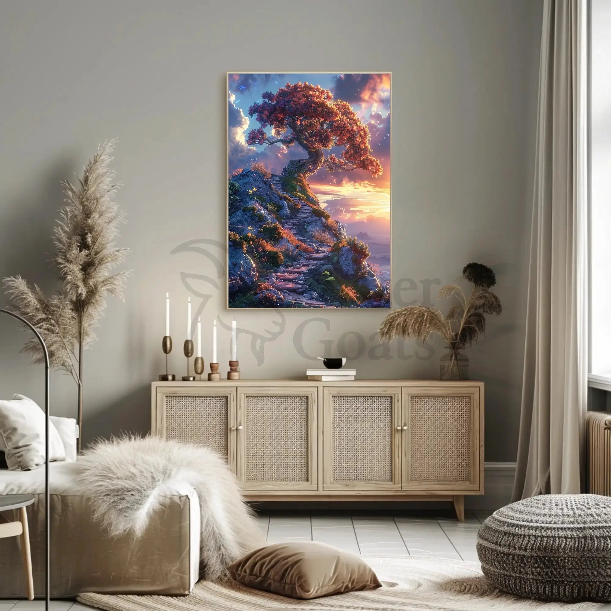 Fantastical Journey Enchanted Tree Abstract, Artistic, or Pop Culture Poster PosterGoat