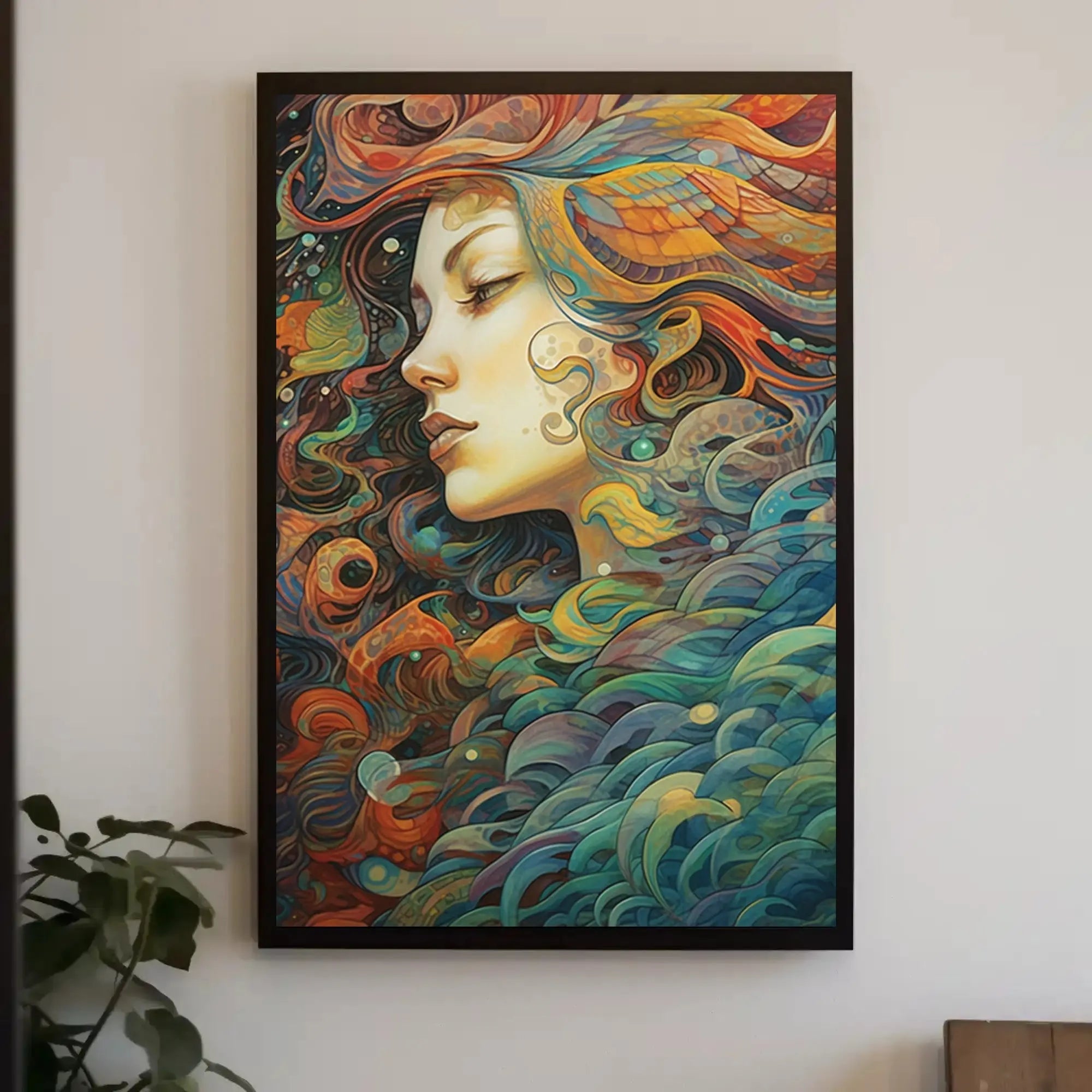 Fantastical Ocean Dreamscape Artistic Poster PosterGoat