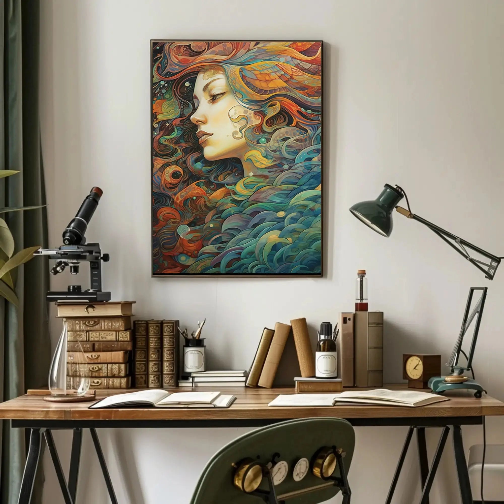 Fantastical Ocean Dreamscape Artistic Poster PosterGoat