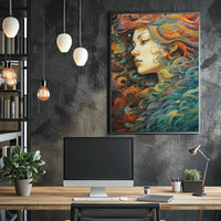 Fantastical Ocean Dreamscape Artistic Poster PosterGoat