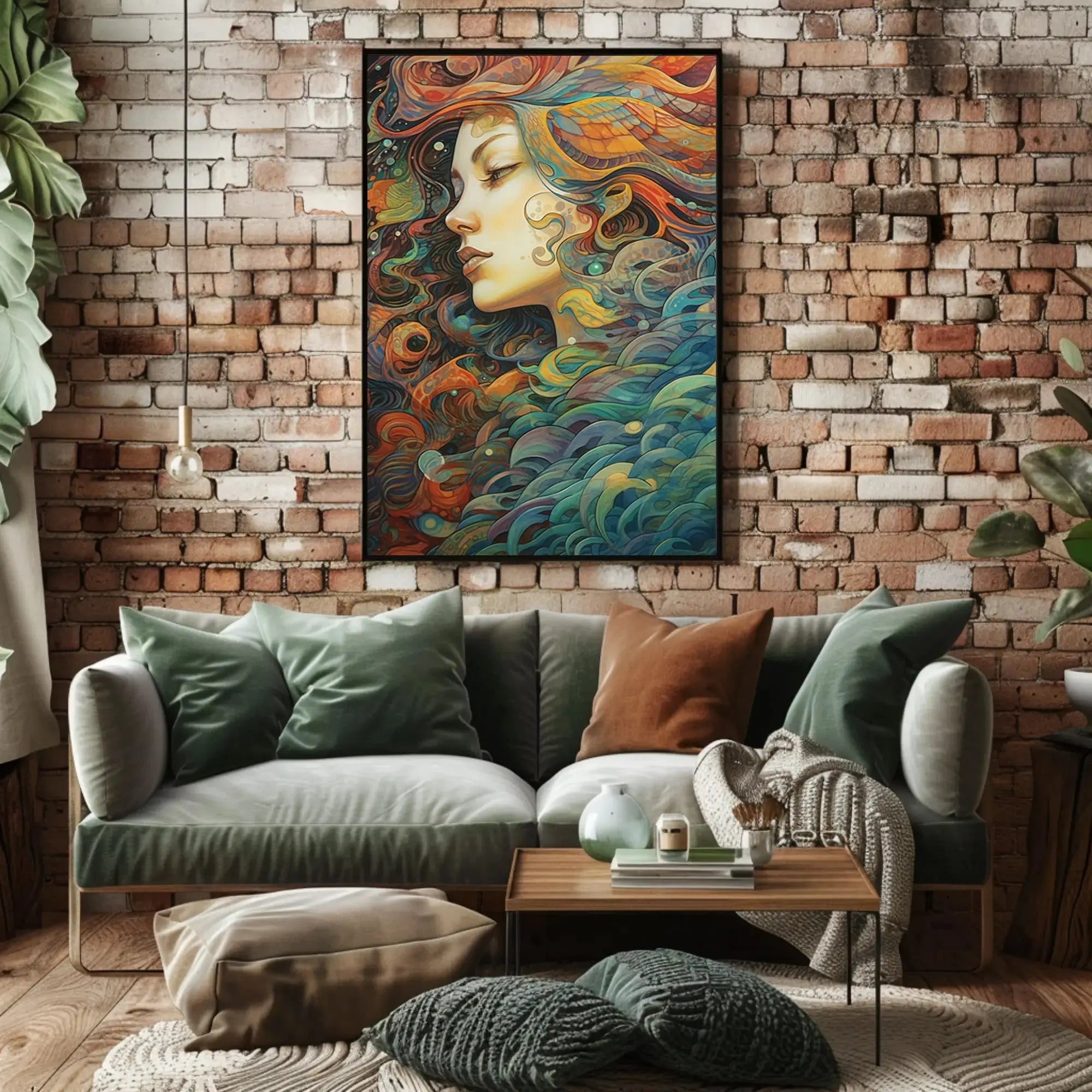 Fantastical Ocean Dreamscape Artistic Poster PosterGoat