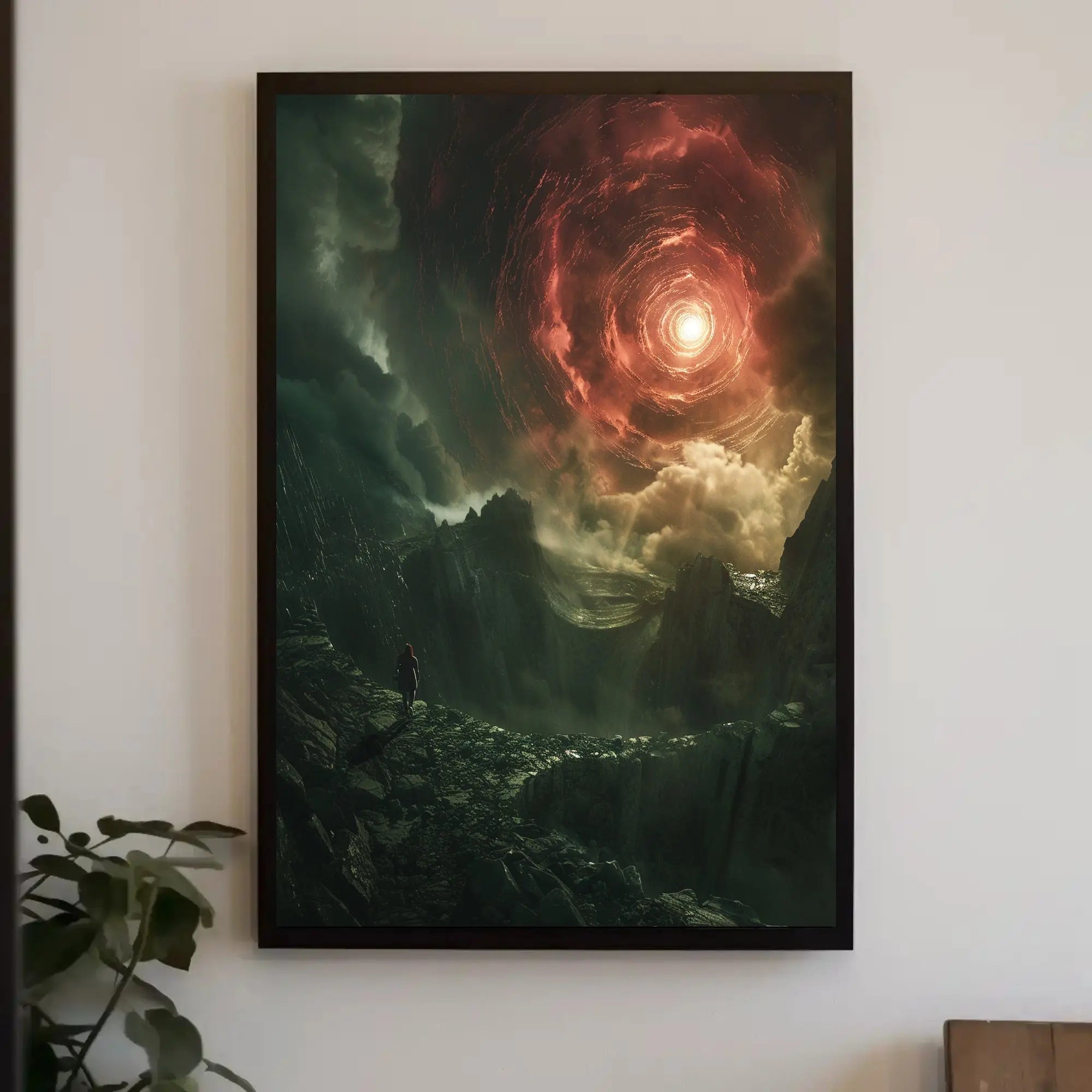 Fantastical Swirling Vortex Futuristic Sci-Fi Poster PosterGoat