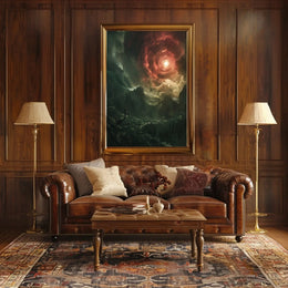 Fantastical Swirling Vortex Futuristic Sci-Fi Poster PosterGoat