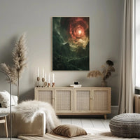 Fantastical Swirling Vortex Futuristic Sci-Fi Poster PosterGoat